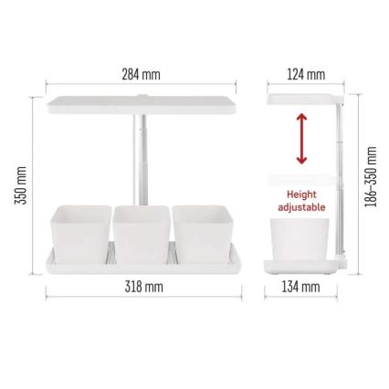 Dimmbares LED-Zuchtlicht für den Innenbereich GROW LED/7W/5V