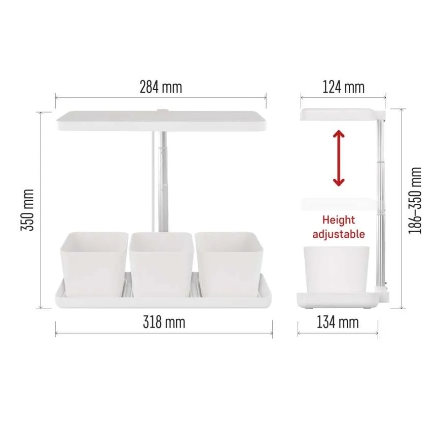 Dimmbares LED-Zuchtlicht für den Innenbereich GROW LED/7W/5V