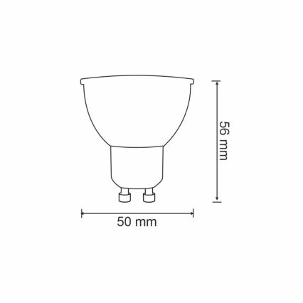 Dimmbares RGBW-LED-Leuchtmittel G45 GU10/5,5W/230V 2700-6500K Wi-Fi Tuya