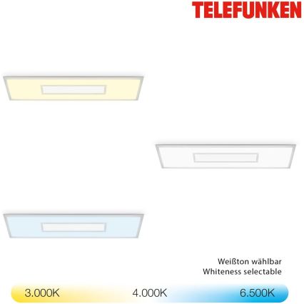 LED RGBW dimmbares Panel LED/20W/230V 3000-6500K 25x100 cm silber + Fernbedienung