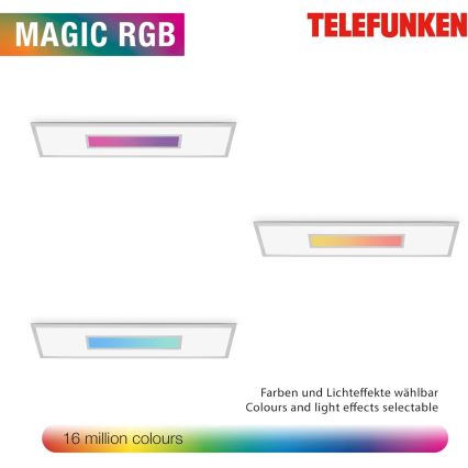 LED RGBW dimmbares Panel LED/20W/230V 3000-6500K 25x100 cm silber + Fernbedienung