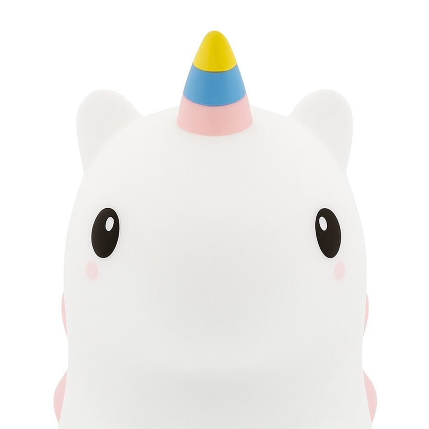 LED RGBW dimmbares, wiederaufladbares, berührungsgesteuertes Kinder-Nachtlicht UNICORN LED/1W/5V 1200 mAh