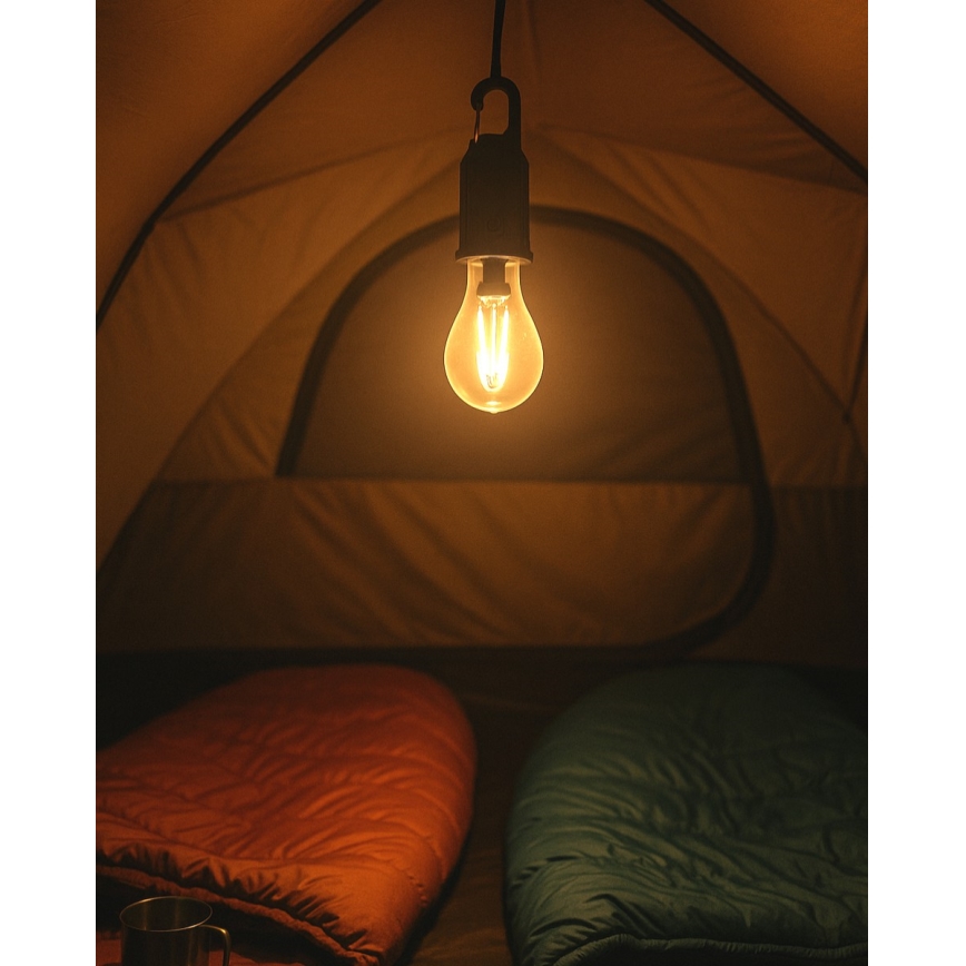 Dimmbares, wiederaufladbares LED-Hängelicht für den Außenbereich – 3 W / 5 V, 400 mAh, IP44