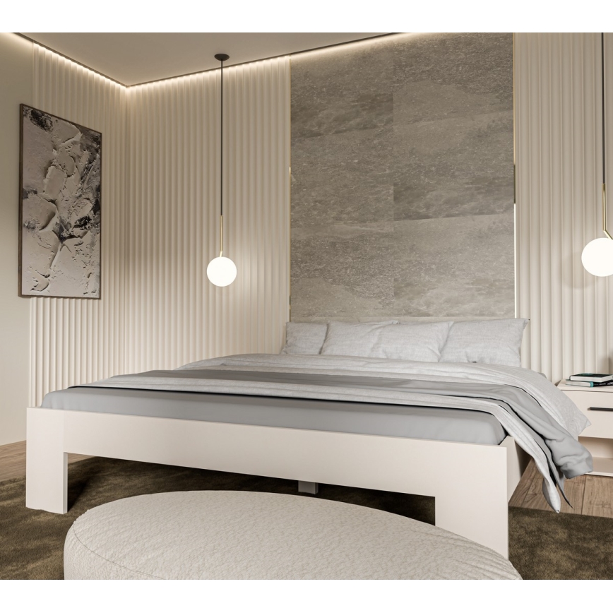 Doppelbett PIROA 180x200 cm beige