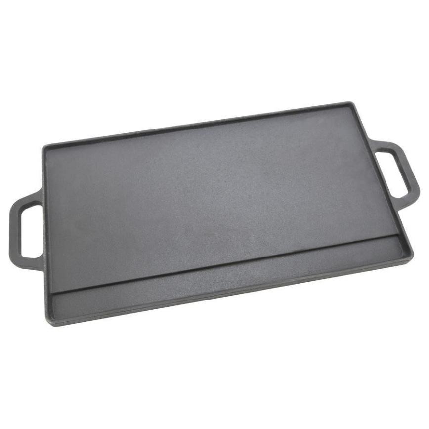 Doppelseitige Grillplatte 50x23 cm