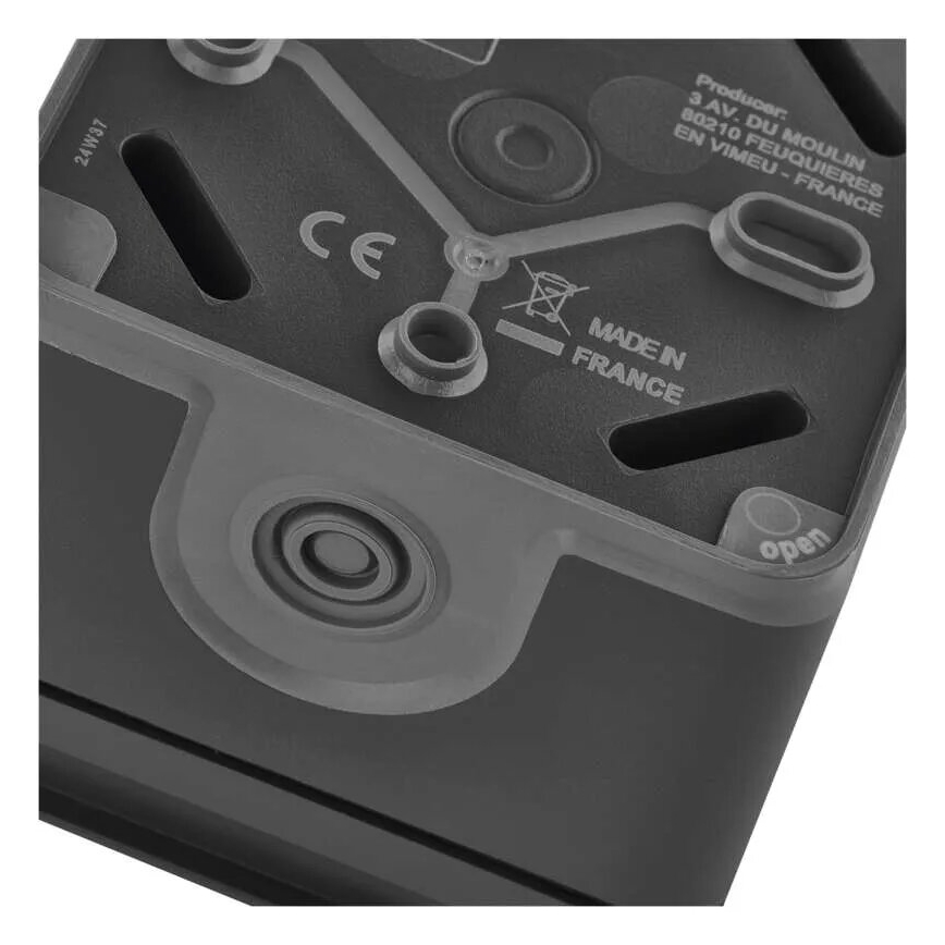 Doppelsteckdose für feuchte Umgebungen IP55