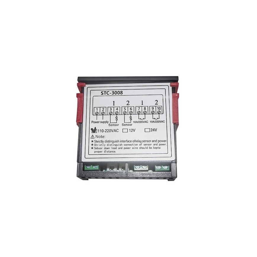 Doppelter digitaler Thermostat 3W/230V