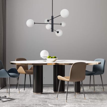 DORADO Stangen-Deckenleuchte 6xG9/40W/230V schwarz