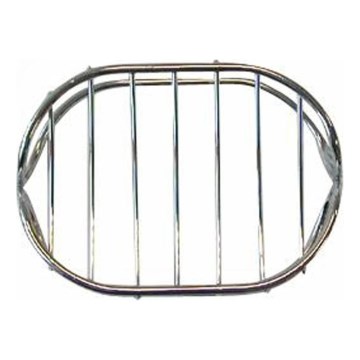 Drahtseifenschale 8,4 x 10,7 cm glänzender Chrom