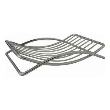 Drahtseifenschale 9,7x13,8 cm glänzender Chrom