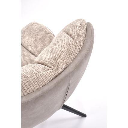 Drehbarer Essstuhl VIDA 1 Stk. beige