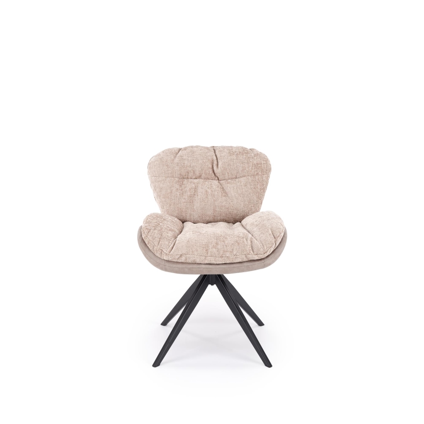 Drehbarer Essstuhl VIDA 1 Stk. beige