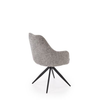 Drehbarer Esszimmerstuhl BRISA 1 Stk. grau