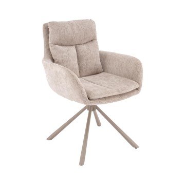 Drehbarer Esszimmerstuhl HALSA 1 Stück beige