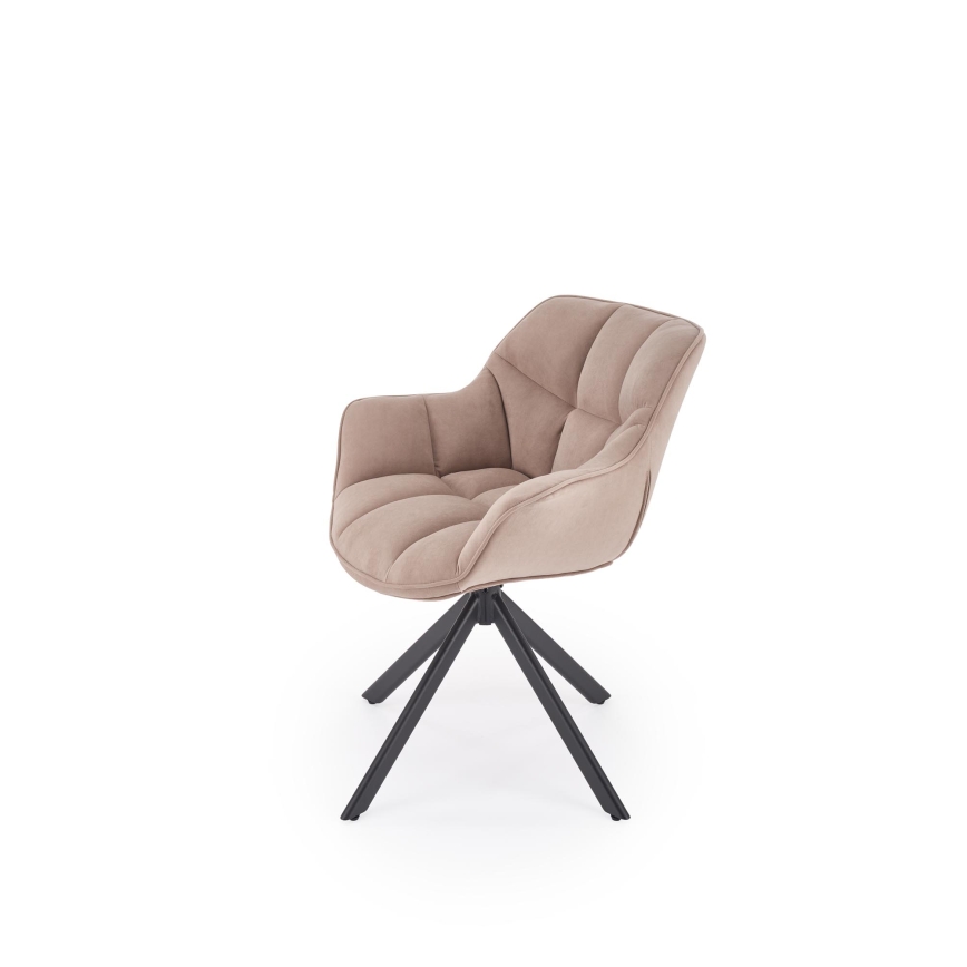 Drehbarer Esszimmerstuhl LUNE, 1 St., beige