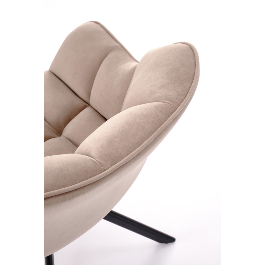 Drehbarer Esszimmerstuhl LUNE, 1 St., beige