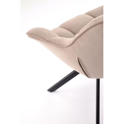 Drehbarer Esszimmerstuhl LUNE, 1 St., beige