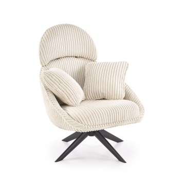 Drehbarer Sessel FORTE cremefarben