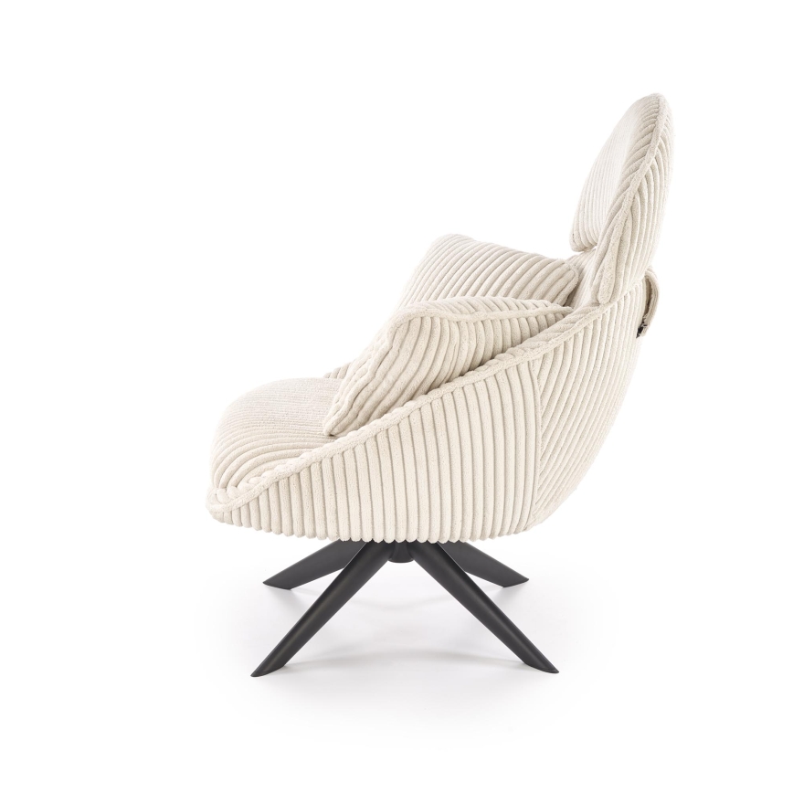 Drehbarer Sessel FORTE cremefarben