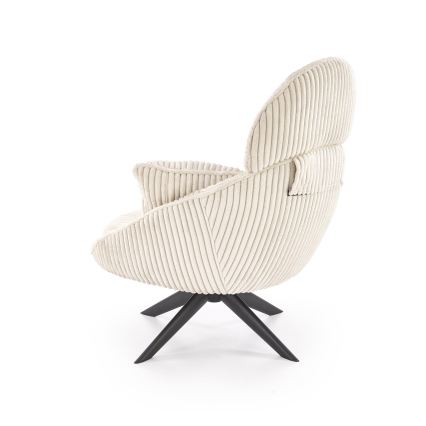 Drehbarer Sessel FORTE cremefarben