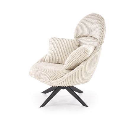 Drehbarer Sessel FORTE cremefarben