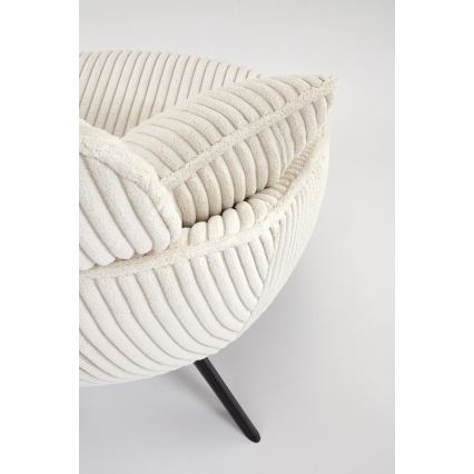 Drehbarer Sessel FORTE cremefarben