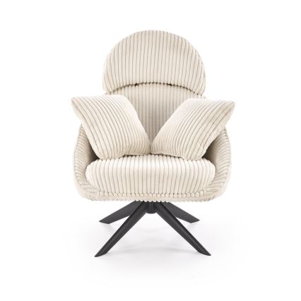 Drehbarer Sessel FORTE cremefarben