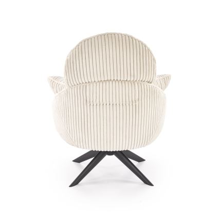 Drehbarer Sessel FORTE cremefarben