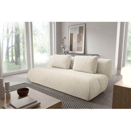 Dreisitzer-Klappsofa FANO cremefarben