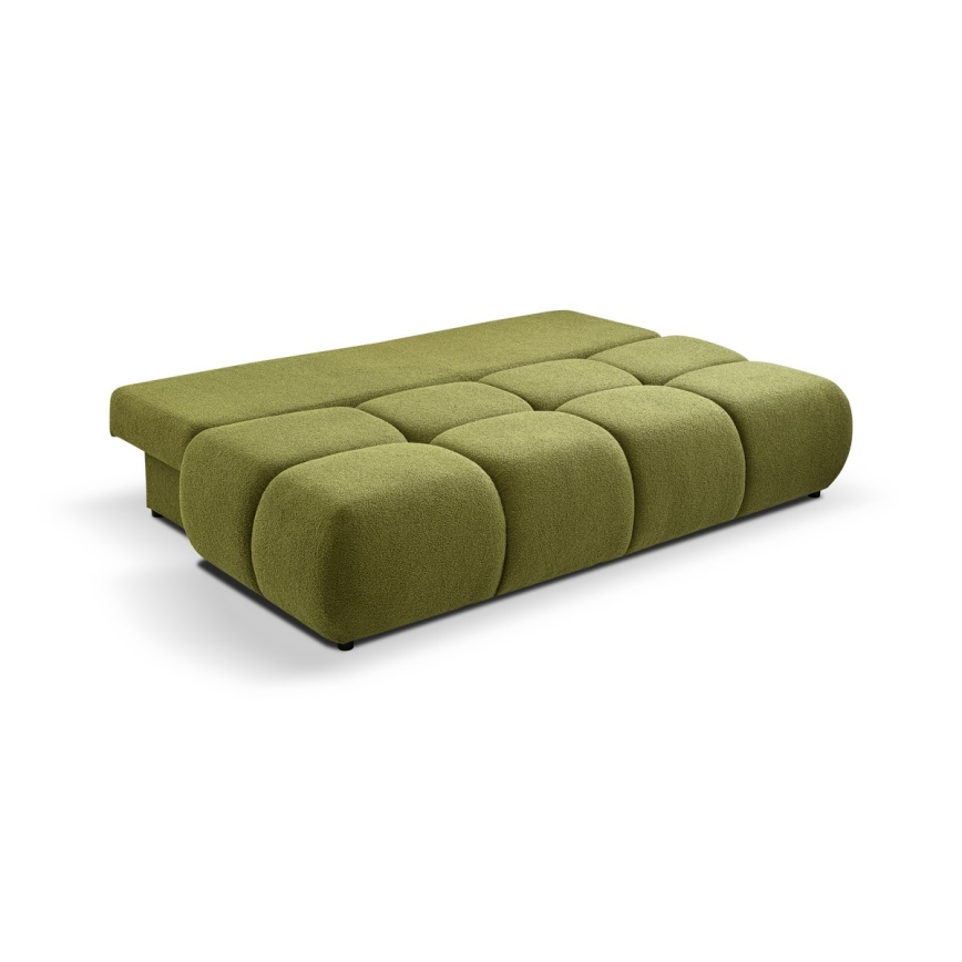 Dreisitzer-Klappsofa mit Stauraum NUORO grün