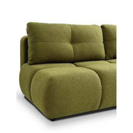 Dreisitzer-Klappsofa mit Stauraum NUORO grün