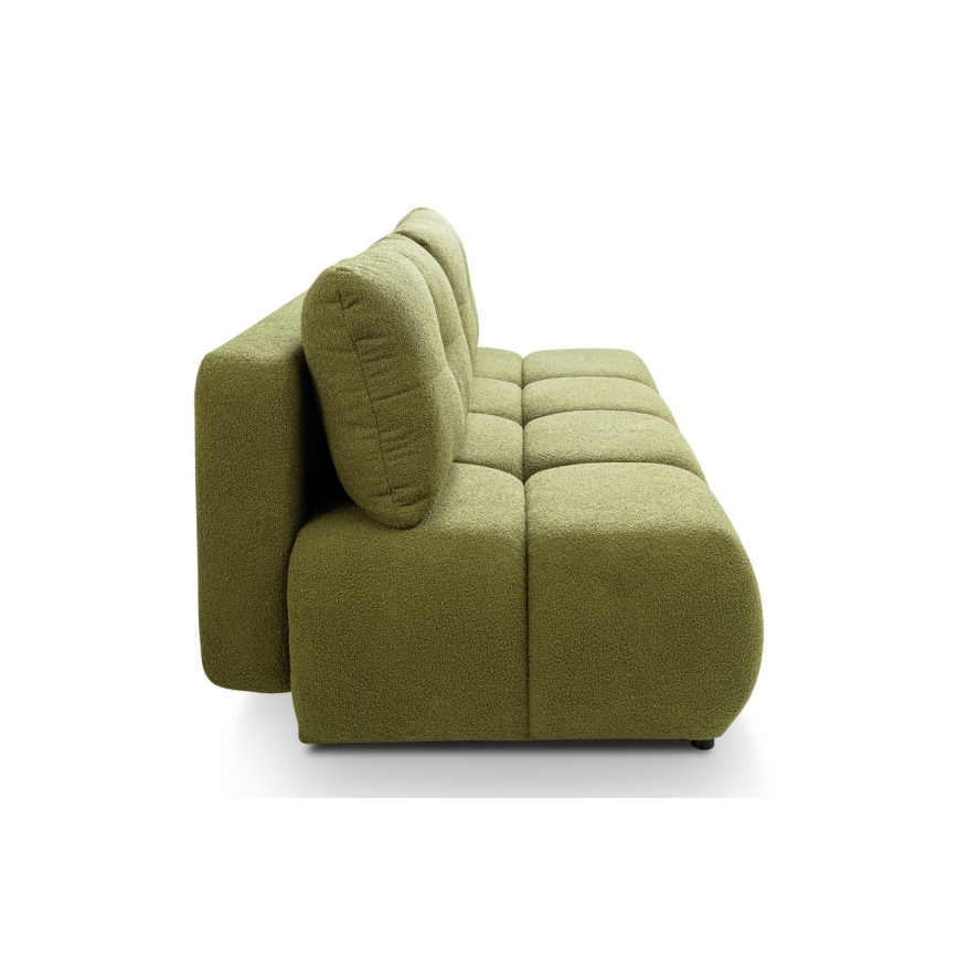 Dreisitzer-Klappsofa mit Stauraum NUORO grün