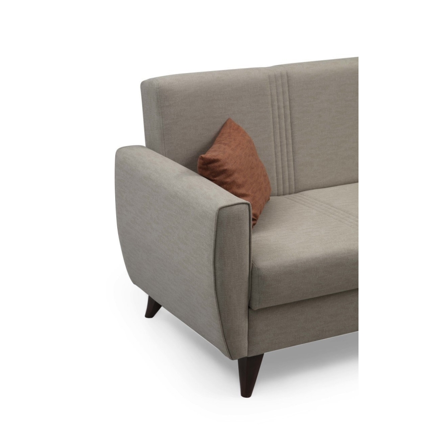 Dreisitziges Schlafsofa KORFU, beige