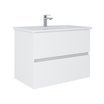 Dřevojas - Badeunterschrank mit Waschbecken BANO 78x47 cm weiß