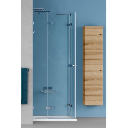 Dřevojas - Hängender Badezimmerschrank ZYLO 35x155 cm Eiche