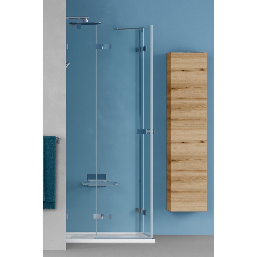Dřevojas - Hängender Badezimmerschrank ZYLO 35x155 cm Eiche