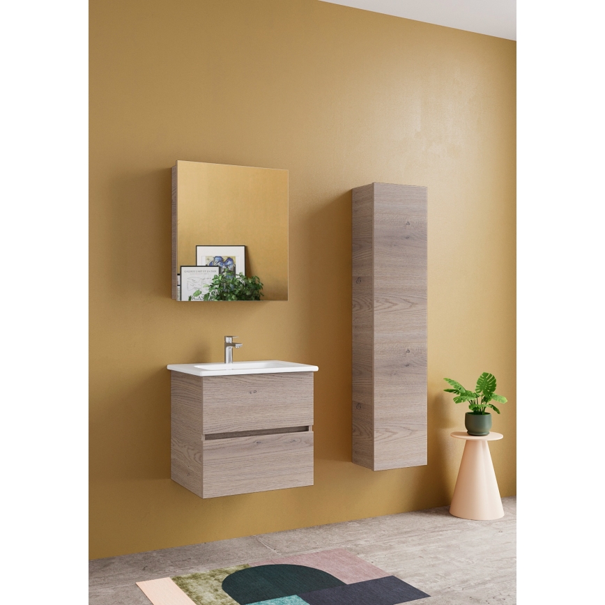 Dřevojas - Hängeschrank ZYLO 35x155 cm dunkle Eiche