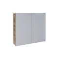 Dřevojas - Spiegelschrank NEXI 80x68 cm, Eiche