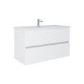 Dřevojas - Waschbeckenunterschrank mit Waschbecken BANO 100x47 cm, weiß