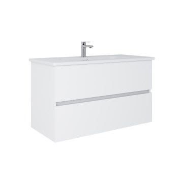 Dřevojas - Waschbeckenunterschrank mit Waschbecken BANO 100x47 cm, weiß