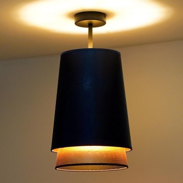 Duolla - Aufbauleuchte BELL SHINY 1xE27/15W/230V d 25 cm blau/kupfern