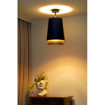 Duolla - Aufbauleuchte BELL SHINY 1xE27/15W/230V d 25 cm blau/kupfern