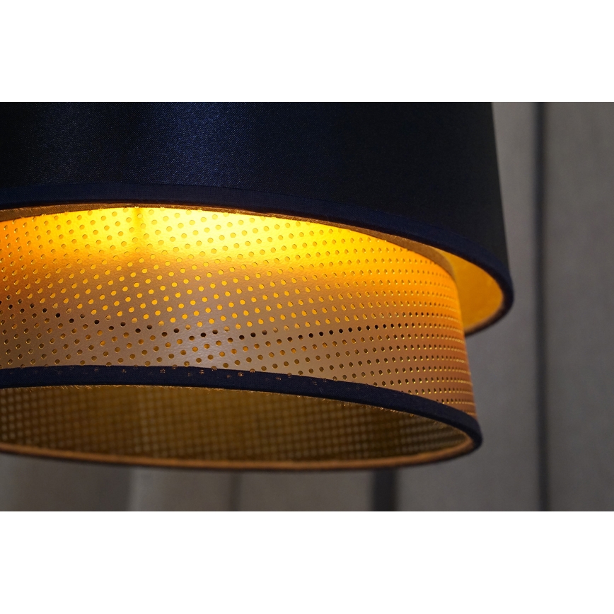 Duolla - Aufbauleuchte BELL SHINY 1xE27/15W/230V d 25 cm blau/kupfern