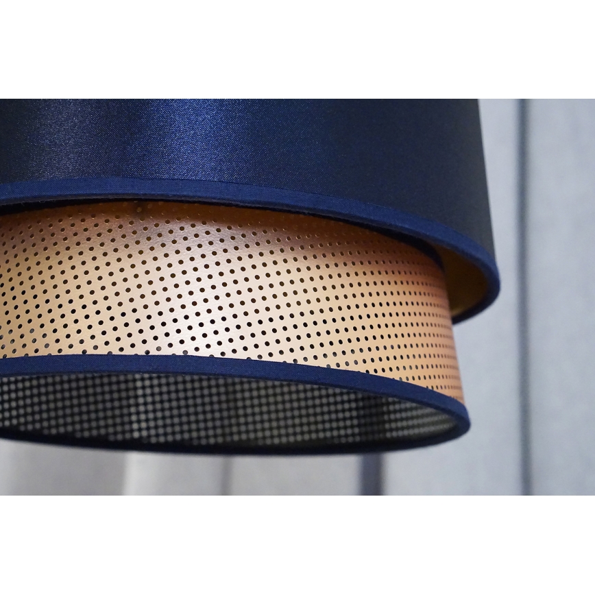 Duolla - Aufbauleuchte BELL SHINY 1xE27/15W/230V d 25 cm blau/kupfern