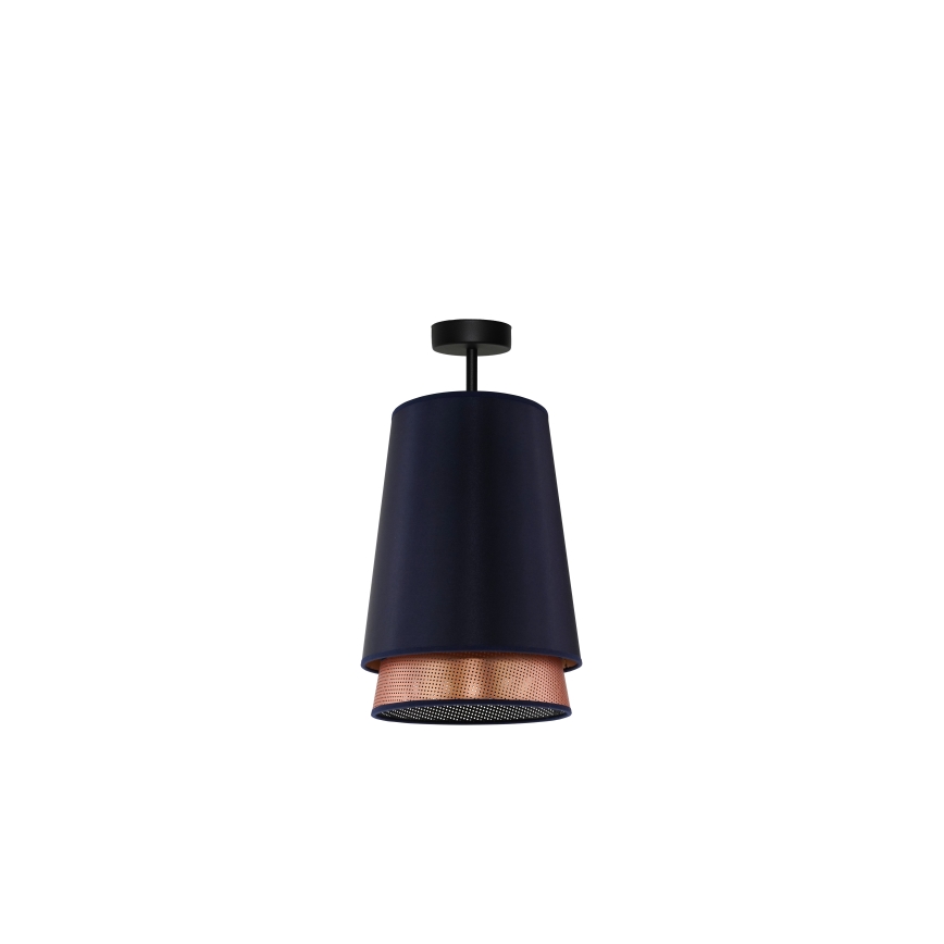 Duolla - Aufbauleuchte BELL SHINY 1xE27/15W/230V d 25 cm blau/kupfern