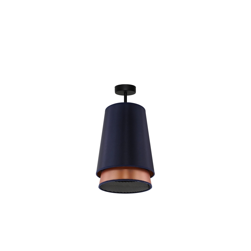 Duolla - Aufbauleuchte BELL SHINY 1xE27/15W/230V d 25 cm blau/kupfern