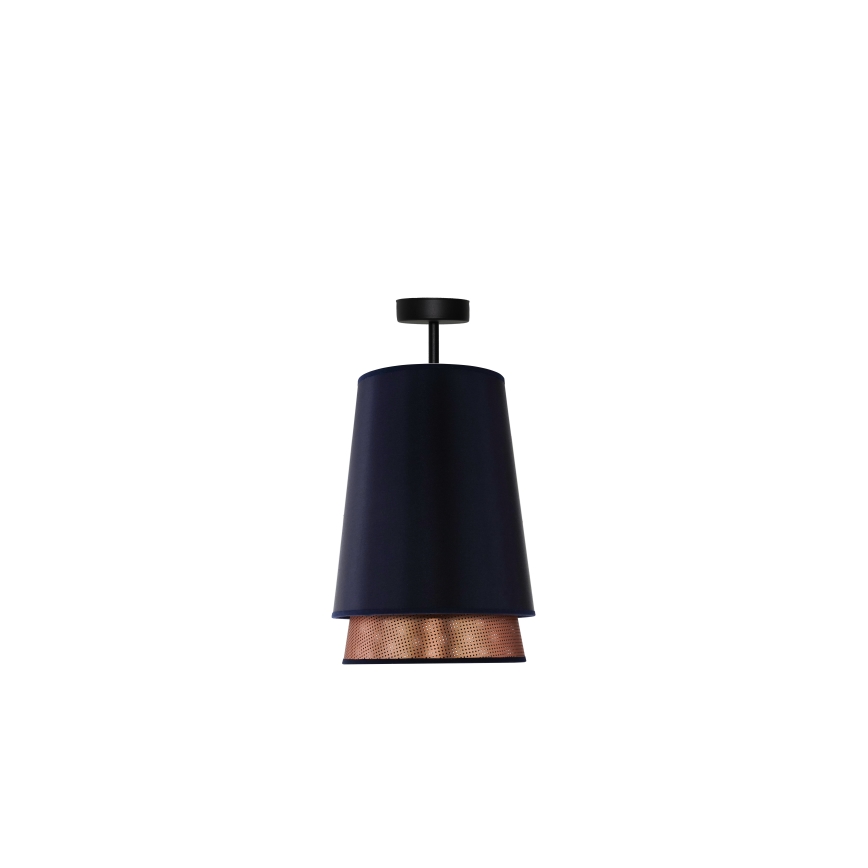 Duolla - Aufbauleuchte BELL SHINY 1xE27/15W/230V d 25 cm blau/kupfern