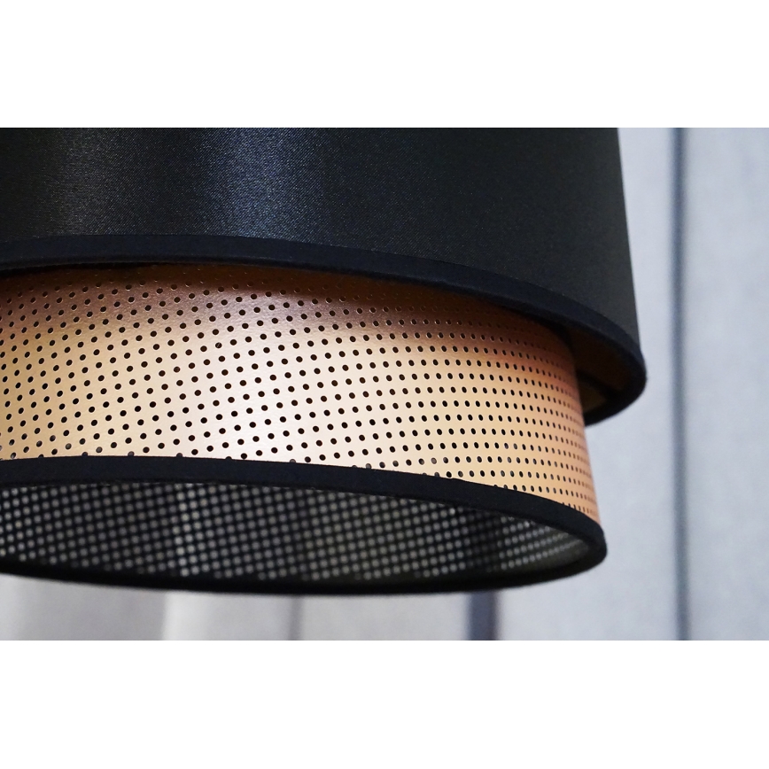Duolla - Aufbauleuchte BELL SHINY 1xE27/15W/230V d 25 cm schwarz/kupfern
