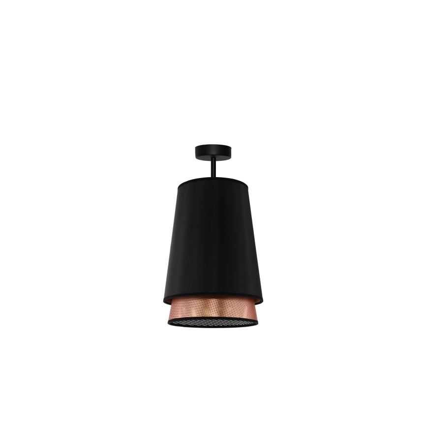 Duolla - Aufbauleuchte BELL SHINY 1xE27/15W/230V d 25 cm schwarz/kupfern