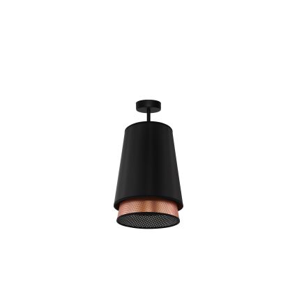 Duolla - Aufbauleuchte BELL SHINY 1xE27/15W/230V d 25 cm schwarz/kupfern
